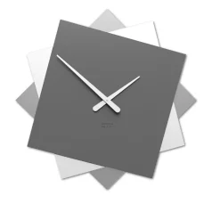 Orologi Da Parete Moderni-Selezionato da Mazzolaluce Grande orologio da muro moderno 60cm grigio quarzo