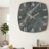 Orologi Da Parete Moderni-Selezionato da Mazzolaluce Grande orologio da parete 90cm design resina effetto marmo grigio