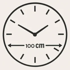 Orologi Da Parete Moderni-Selezionato da Mazzolaluce Grande orologio da parete 100cm floreale tondo resina oro cristalli