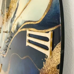 Orologi Da Parete Moderni-Selezionato da Mazzolaluce Grande orologio da parete 80cm mediterraneo blu oro rotondo