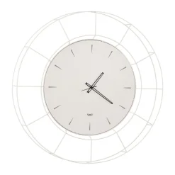 Orologi Da Parete Moderni-Selezionato da Mazzolaluce Grande orologio da parete 94cm moderno metallo bianco