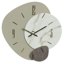 Orologi Da Parete Moderni-Selezionato da Mazzolaluce Grande orologio da parete 80cm resina laminato design moderno