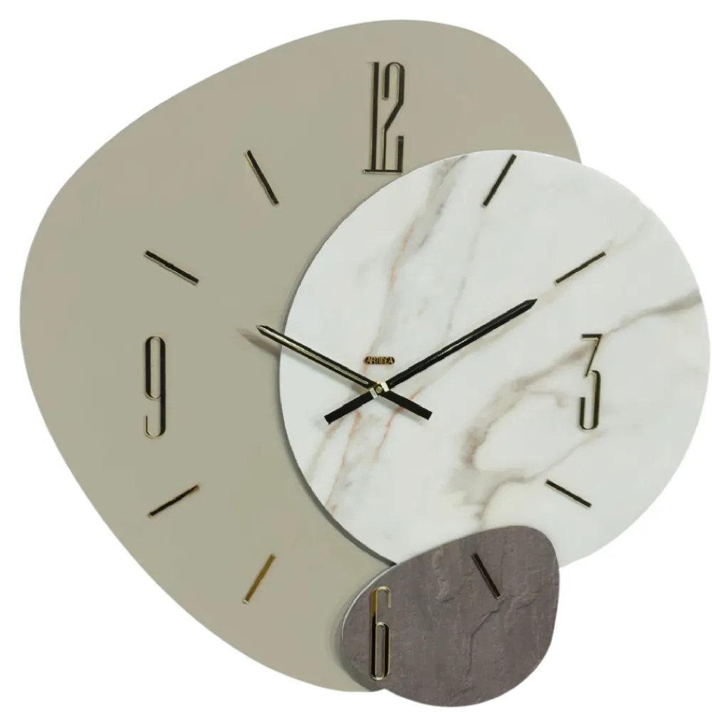 Orologi Da Parete Moderni-Selezionato da Mazzolaluce Grande orologio da parete 80cm resina laminato design moderno
