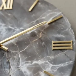 Orologi Da Parete Moderni-Selezionato da Mazzolaluce Grande orologio da parete design particolare effetto marmo rotondo 100cm
