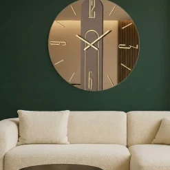 Orologi Da Parete Moderni-Selezionato da Mazzolaluce Grande orologio da parete mistica 80cm vetro bronzo design