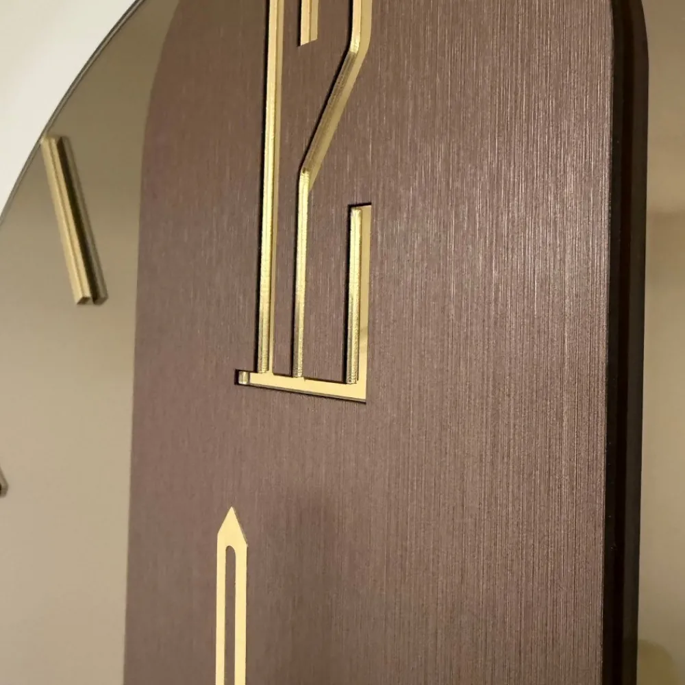Orologi Da Parete Moderni-Selezionato da Mazzolaluce Grande orologio da parete mistica 80cm vetro bronzo design