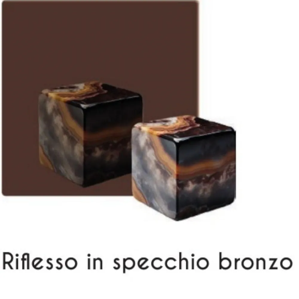 Orologi Da Parete Moderni-Selezionato da Mazzolaluce Grande orologio da parete mistica 80cm vetro bronzo design