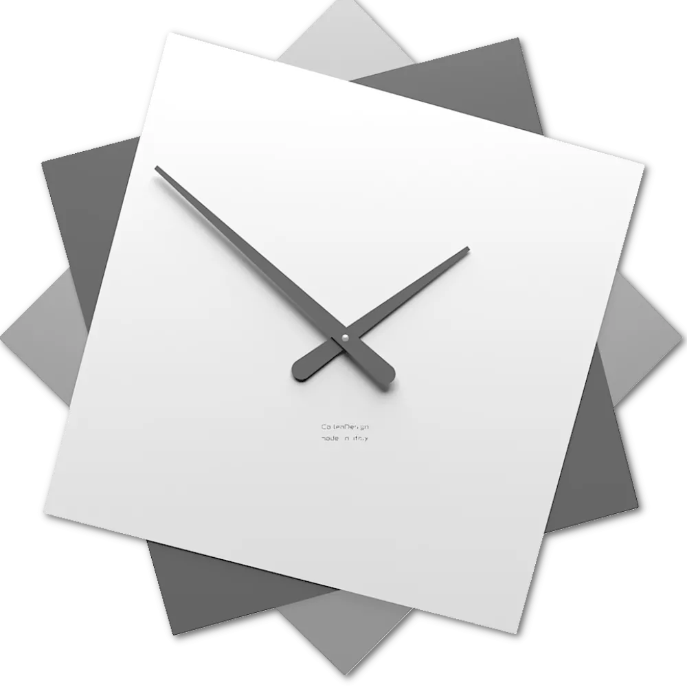 Orologi Da Parete Moderni-Selezionato da Mazzolaluce Grande orologio da parete moderno bianco grigio 60 cm