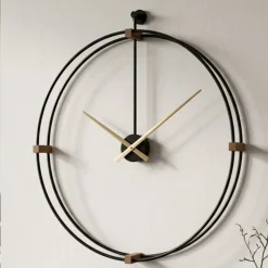 Orologi Da Parete Moderni-Selezionato da Mazzolaluce Grande orologio da parete nero moderno rotondo 100cm