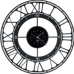 Orologi Da Parete Moderni-Selezionato da Mazzolaluce Grande orologio da parete nero numeri romani rotondo