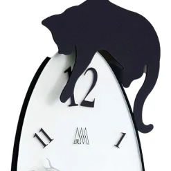 Orologi Da Parete Moderni-Selezionato da Mazzolaluce Grande orologio da parete nero ovale quadrante vetro