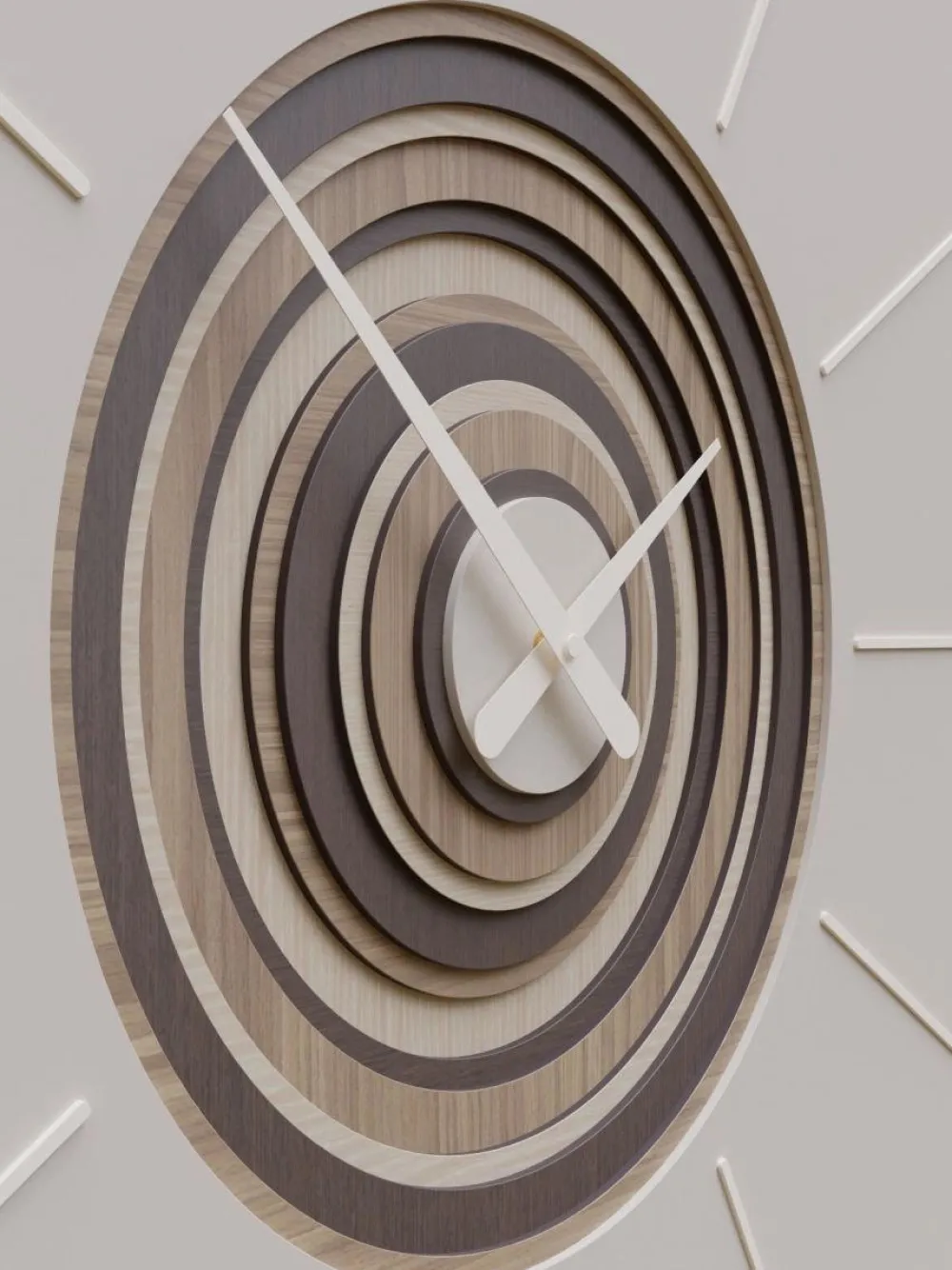 Orologi Da Parete Moderni-Selezionato da Mazzolaluce Grande orologio da parete quadrato legno sabbia