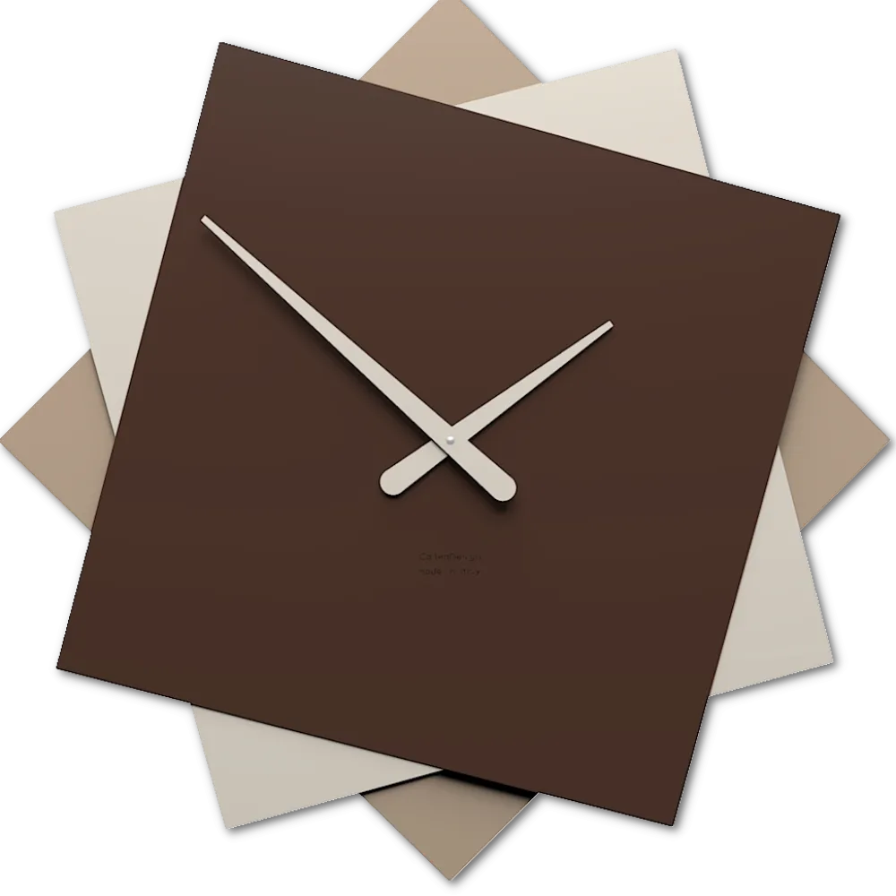 Orologi Da Parete Moderni-Selezionato da Mazzolaluce Grande orologio design da parete 60cm cioccolato