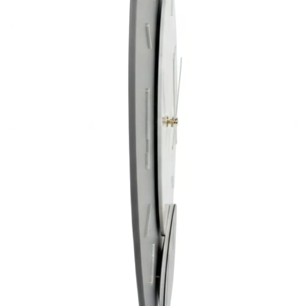 Orologi Da Parete Moderni-Selezionato da Mazzolaluce Grande orologio design moderno 80cm per parete grigio bianco nero