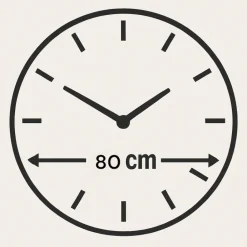 Orologi Da Parete Moderni-Selezionato da Mazzolaluce Grande orologio goldy 80cm per parete in resina foglia oro moderno