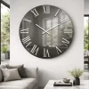 Orologi Da Parete Moderni-Selezionato da Mazzolaluce Grande orologio moderno rotondo 80cm effetto specchio fume'