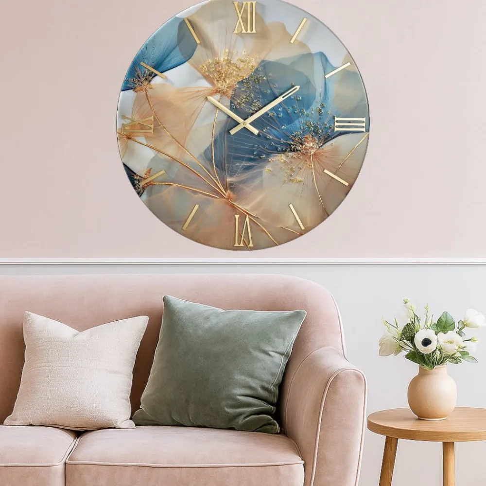 Orologi Da Parete Moderni-Selezionato da Mazzolaluce Grande orologio primavera per parete dimensione 100cm moderno
