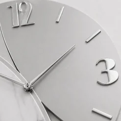 Orologi Da Parete Moderni-Selezionato da Mazzolaluce Grande orologio rotondo a parete design farfalla effetto marmo 70cm
