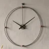 Orologi Da Parete Moderni-Selezionato da Mazzolaluce Grande orologio rotondo da parete tortora design moderno 100cm