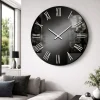 Orologi Da Parete Moderni-Selezionato da Mazzolaluce Grande orologio rotondo da parete moderno effetto specchio fume' 100cm