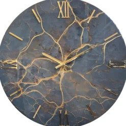 Orologi Da Parete Moderni-Selezionato da Mazzolaluce Grande orologio saturno per parete dimensione 100cm effetto marmo