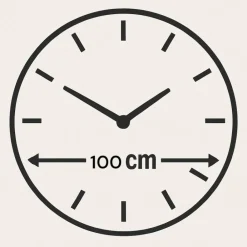Orologi Da Parete Moderni-Selezionato da Mazzolaluce Grande orologio saturno per parete dimensione 100cm effetto marmo