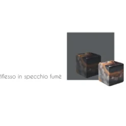 Orologi Da Parete Moderni-Selezionato da Mazzolaluce Grande orologio 97x80 specchio fume resina effetto marmo per salone