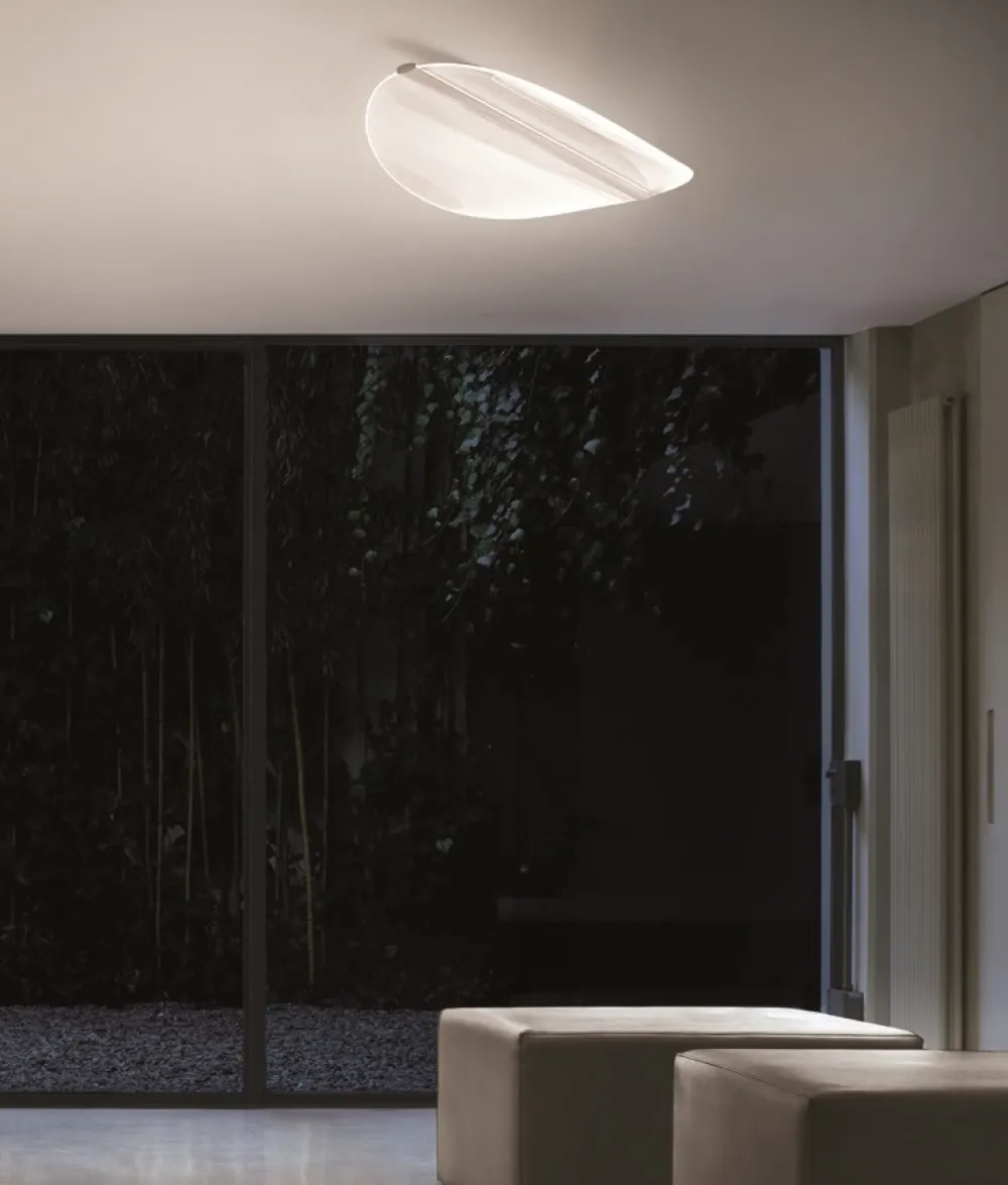Plafoniere Moderne-Stilnovo Grande plafoniera a led dimmerabile 48w 3000k design moderno diphy