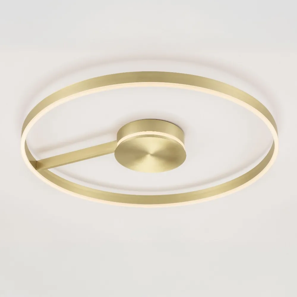 Plafoniere Moderne-Selezionato da Mazzolaluce Grande plafoniera bronzo moderna led 57w cct 2700k 3000k 4000k dimmerabile per salone