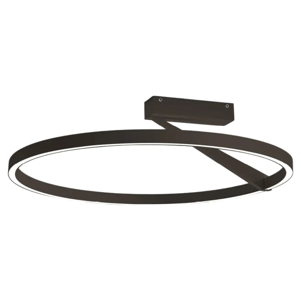 Plafoniere Moderne-Vivida International Grande plafoniera bronzo vivida meridiana led 44w 3000k 4000k