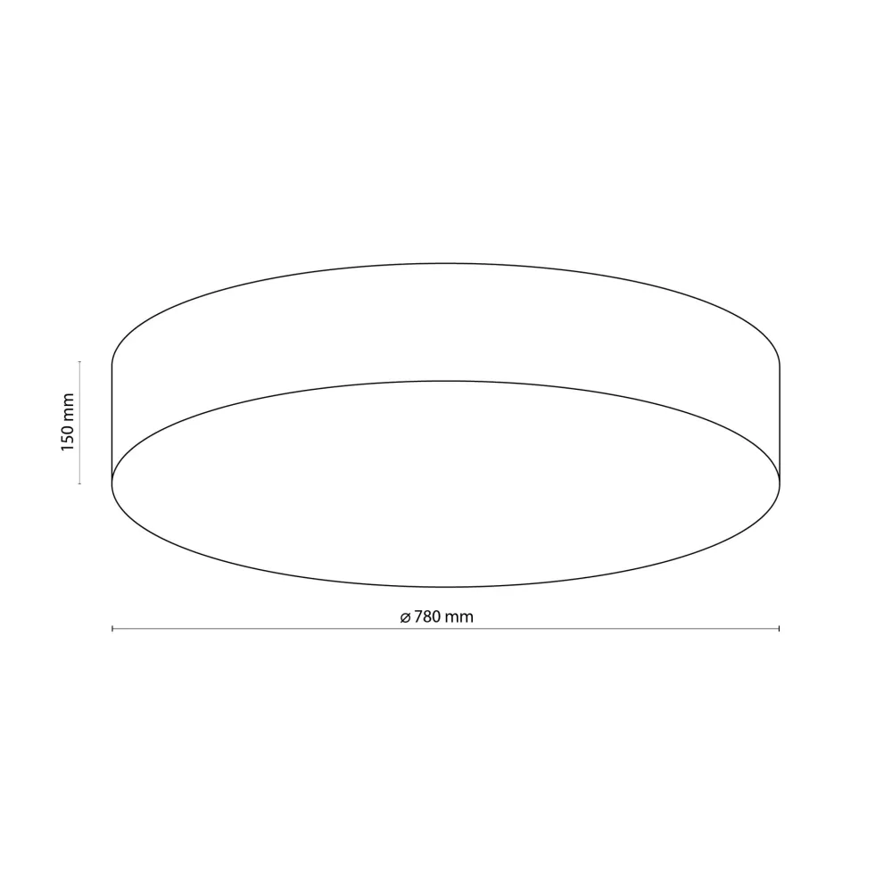 Plafoniere Moderne-Selezionato da Mazzolaluce Grande plafoniera cilindro di tessuto 78 cm da soffitto bianco per salotto moderno