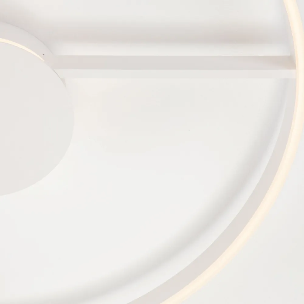 Plafoniere Moderne-Selezionato da Mazzolaluce Grande plafoniera 80 cm rotonda bianca moderna led 57w cct 2700k 3000k 4000k per salone
