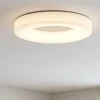 Plafoniere Moderne-Stilnovo Grande plafoniera led anello bianco dimmerabile saturn