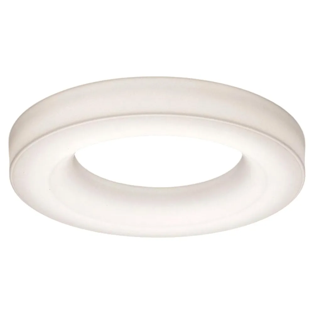 Plafoniere Moderne-Stilnovo Grande plafoniera led anello bianco dimmerabile saturn