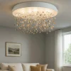 Plafoniere Moderne-Ideal Lux Grande plafoniera led armony pl d75 77w 3000k 75cm