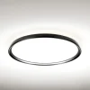 Plafoniere Moderne-Vivida International Grande plafoniera rotonda nera da soggiorno led 55w 3000k 4000k atena vivida