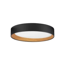 Plafoniere Moderne-Selezionato da Mazzolaluce Grande plafoniera rotonda nera 60cm led 50w 3000k dimmerabile