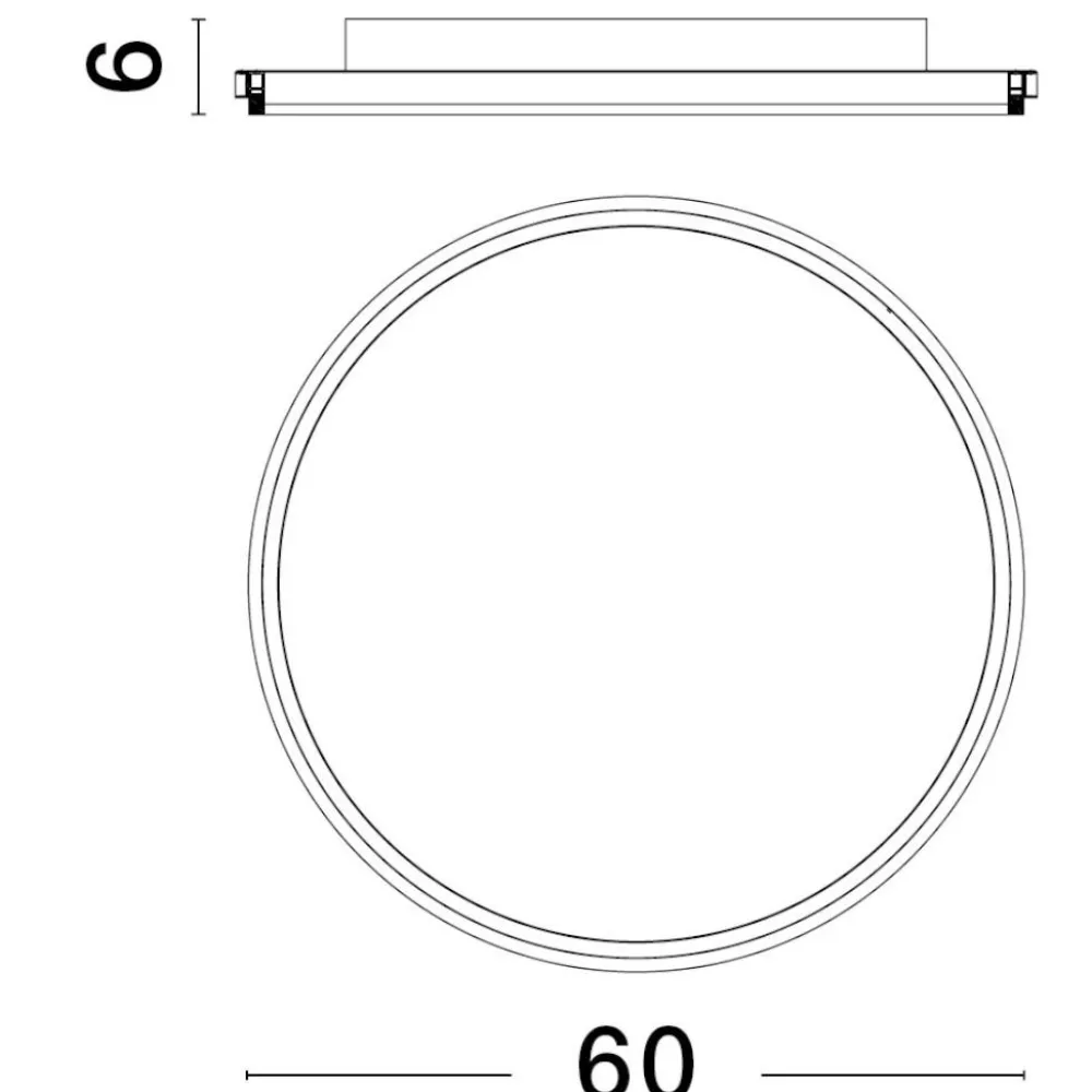 Plafoniere Moderne-Selezionato da Mazzolaluce Grande plafoniera tonda oro per salotto led 3000k 60cm