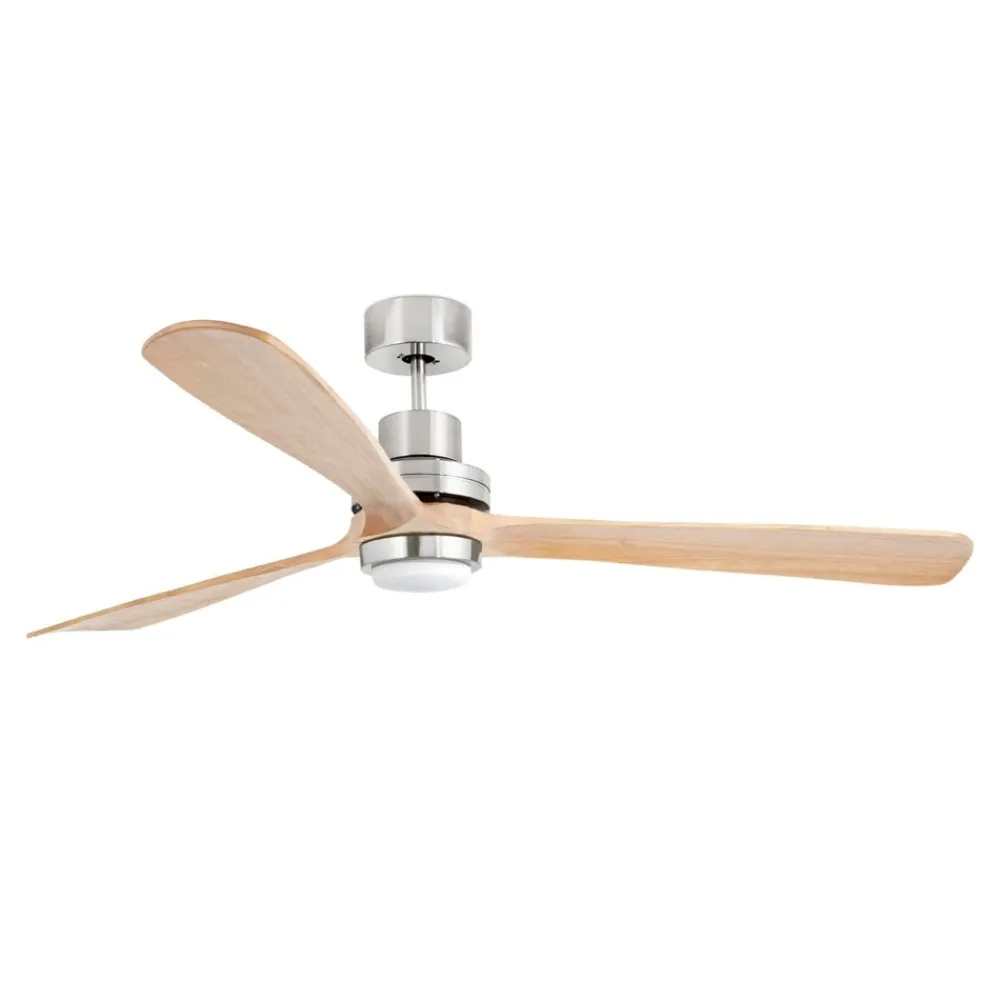 Ventilatori Da Soffitto-Selezionato da Mazzolaluce Grande ventilatore da soffitto pale legno con luce telecomando