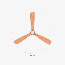 Ventilatori Da Soffitto-Selezionato da Mazzolaluce Grande ventilatore da soffitto pale legno con luce telecomando