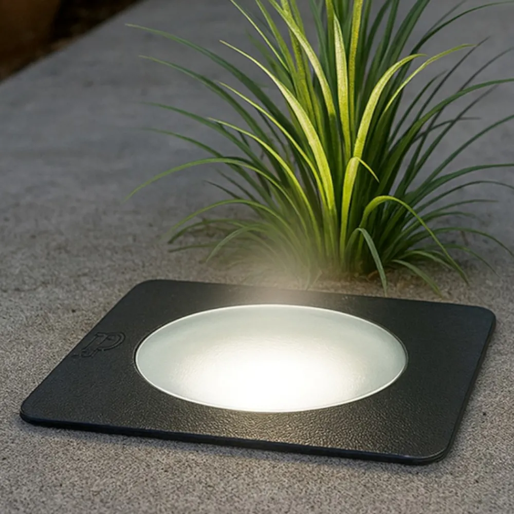 Faretti Da Esterno-Ideal Lux Gravity faretto per esterno da incasso a pavimento nero