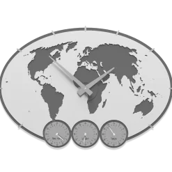 Orologi Da Parete Moderni-Selezionato da Mazzolaluce Greenwich orologio da parete planisfero bianco grigio