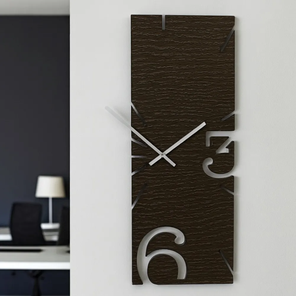 Orologi Da Parete Moderni-Selezionato da Mazzolaluce Greg orologio da parete moderno in legno wenge oak