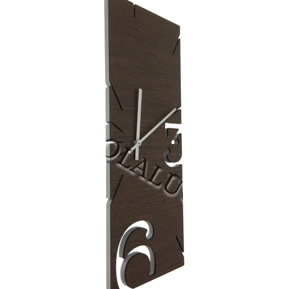 Orologi Da Parete Moderni-Selezionato da Mazzolaluce Greg orologio da parete moderno in legno wenge oak
