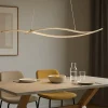 Lampadari Moderni-Eglo Grisolia lampadario effetto legno per soggiorno moderno led 20w 3000k