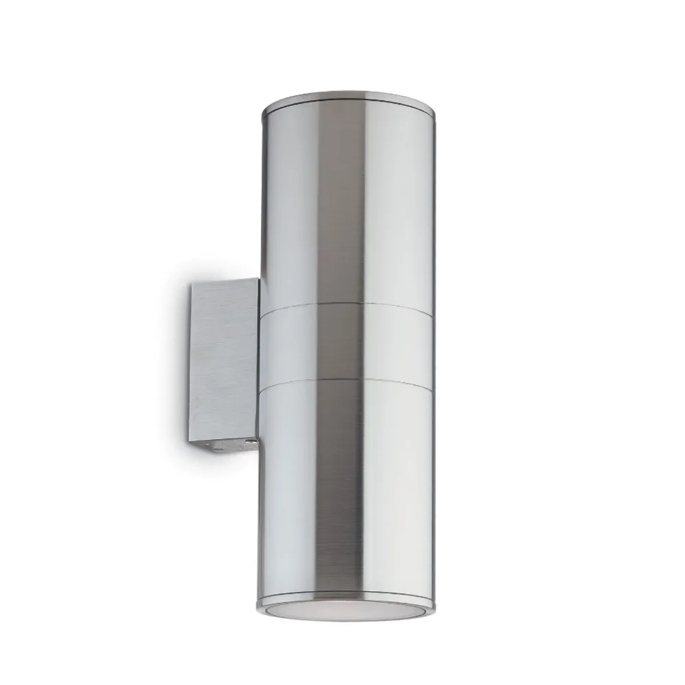 Applique Da Esterno-Ideal Lux Gun ap2 big applique da esterno grigio