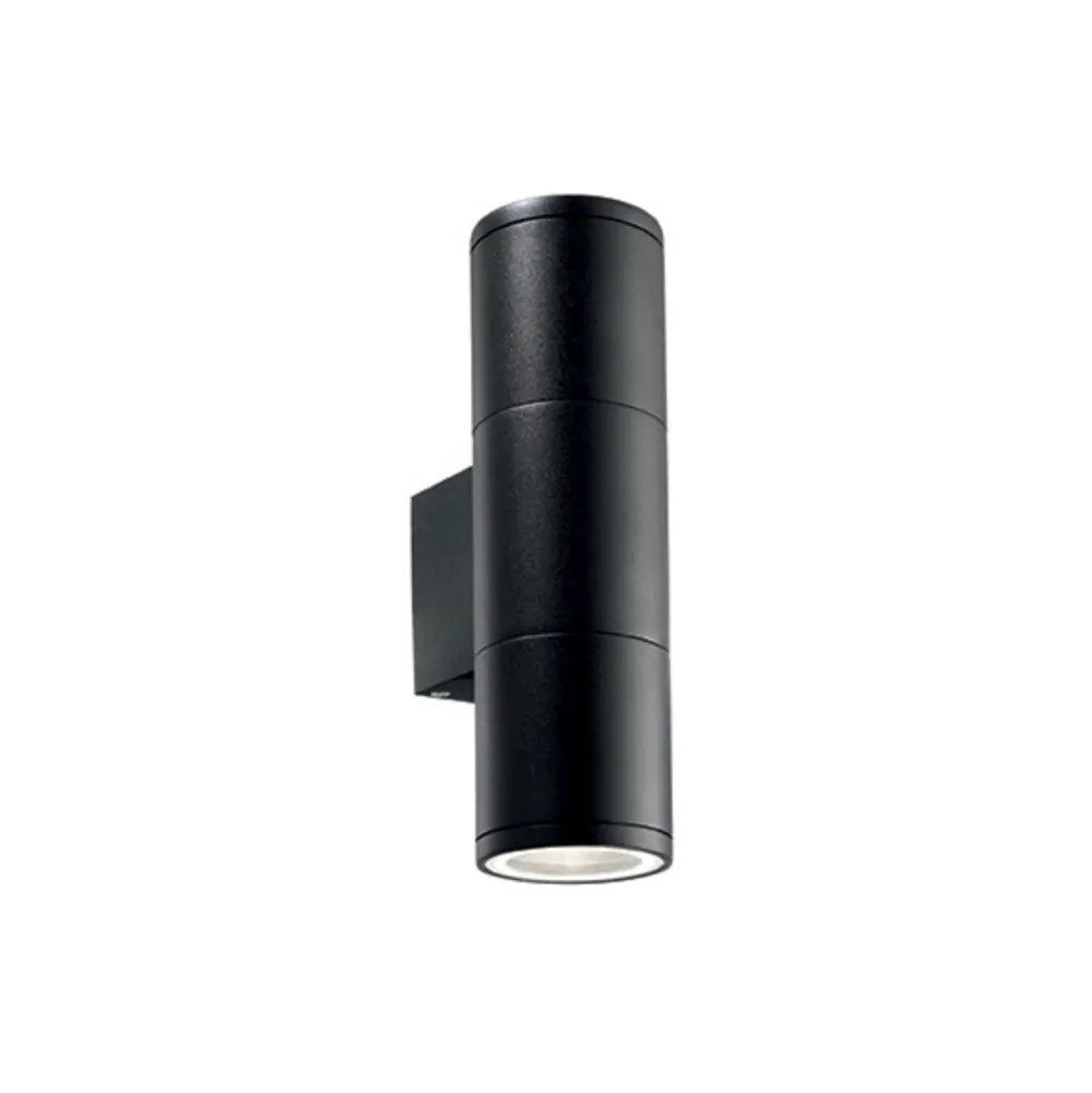 Applique Da Esterno-Ideal Lux Gun ap2 small applique nero per esterno