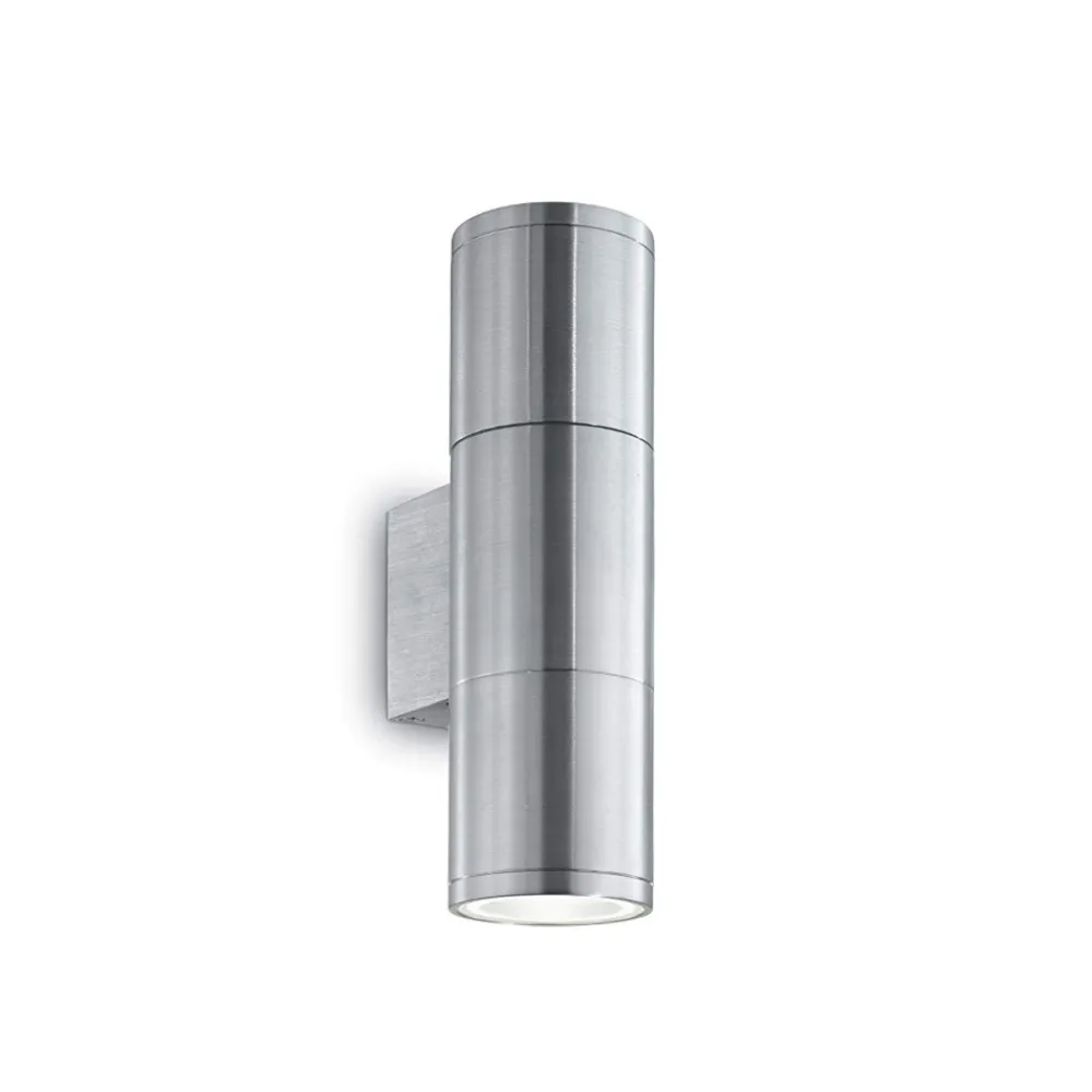 Applique Da Esterno-Ideal Lux Gun ap2 small applique per esterno cilindro ip44 alluminio