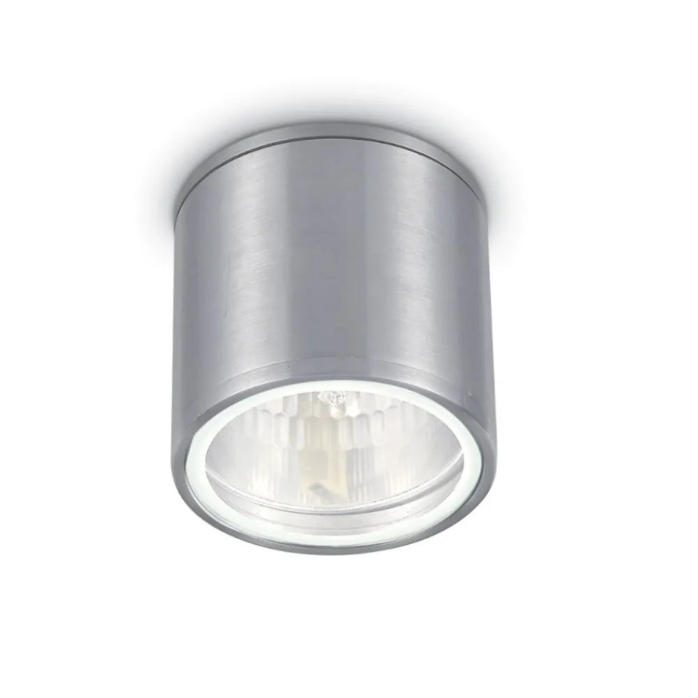 Faretti Da Esterno-Ideal Lux Gun pl1 faretto per esterno cilindro grigio