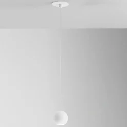 Lampade A Sospensione-Gea Luce Guya lampada a sospensione bianca da incasso led 3000k